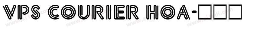 VPS Courier Hoa字体转换